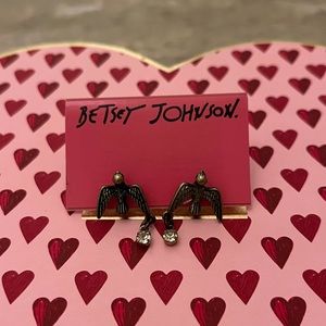 Vintage Betsey Johnson Bird Dangle Earrings